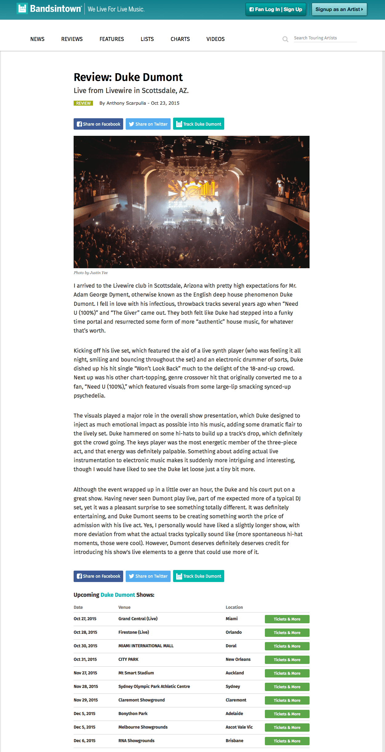 Bandsintown work sample 3