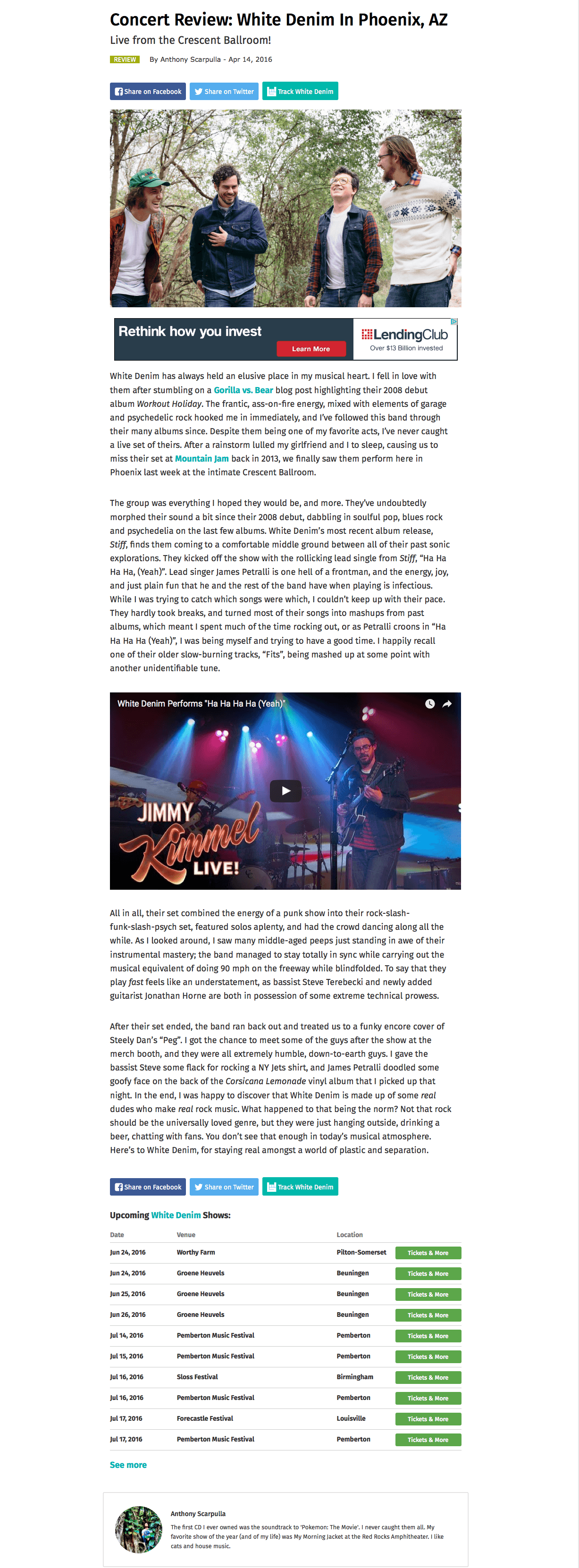 Bandsintown work sample 4