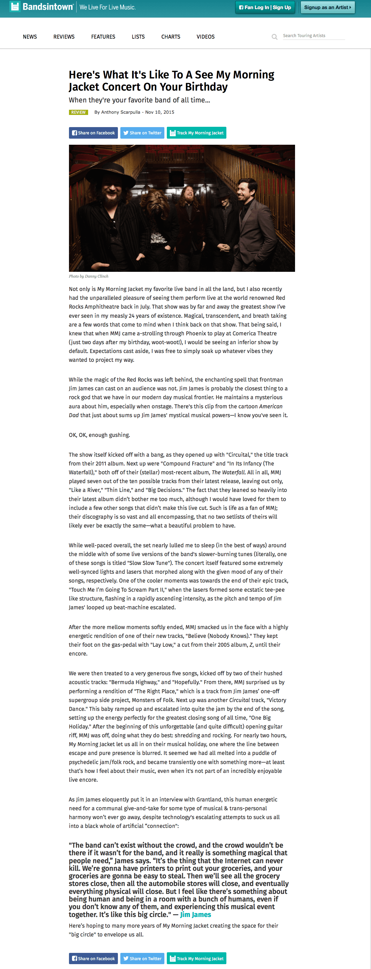 Bandsintown work sample 6